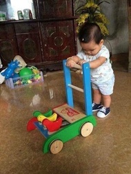 XE GÀ TẬP ĐI - XE TẬP ĐI GỖ HÌNH CON GÀ CHO BÉ- XE ĐẨY THÔNG MINH GIÁ RẺ