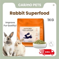 [24HR SHIP] CARINO PETS PREMIUM RABBIT SUPERFOOD 1KG Rabbit Food Pellet Probiotics 兔子饲料 兔粮 Bunny Mak