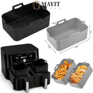 MAYIT Air Fryer Basket, Rectangle Silicone Air Fryer Baking Tray, Reusable Silicone Air Fryer Liners