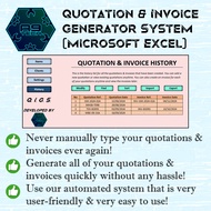 Quotation & Invoice Generator System (Microsoft Excel System Template)
