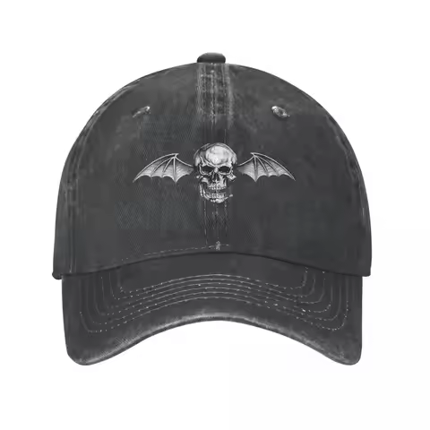 Skull Demon Avenged Sevenfold Band Trucker Hat Outfits Casual Distressed Cotton A7X Dad Hat Casquett