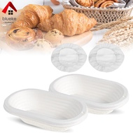2Pcs Sourdough Proofing Basket with Cover Oval Bread Proofing Basket for Home Kitchen SHOPCYC3262