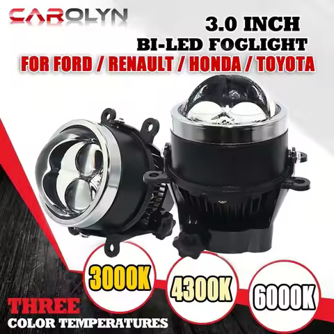 carolyn Universal 3-inch dual laser lens fog lamp dual LED fog lamp Hb3 9005H8 H9 LED projector dual