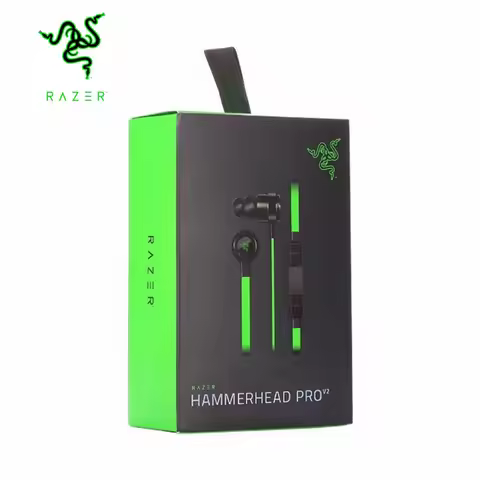 Razer HAMMERHEAD PRO V2 Wired Earphones With Microphone Gaming Headset High Quality 3.5mm Wired Port
