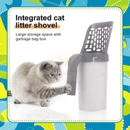 【 READY STOCK 】Premium Cat Litter Shovel Scoop with Built-In Waste Bin Scope Pasir Kucing