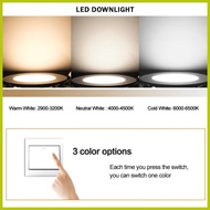 ✆ ➸ ∧ LED Downlight White Gold 5watts Super Bright Light Tri Color Ceiling Pin Light 1 Piece LED Do