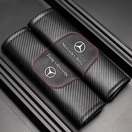 2Pcs Car Seat เข็มขัดนิรภัยเบาะ Pad กรณีภายในอุปกรณ์เสริมสำหรับ Mercedes Benz C E SLK CLS M GL A200 C63 E Class AMG W108 A B CLA GLB GLC Class W204 W205 W212 W213