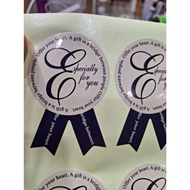 No. E96---Blue Medal Sticker