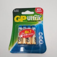 超霸 GP - Ultra Plus + 超特強鹼性電池 AAA 4粒咭裝