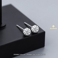 Dây chuyền bông tai nữ Eleanor Accessories bộ trang sức đính đá phụ kiện trang sức 8841