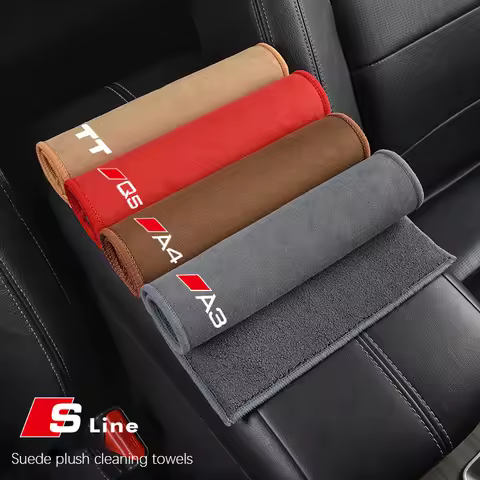 Microfiber Towel Car Cleaning Care Accessories For Audi A3 A4 A6 A5 Q5 A1 Q7 Q3 Q2 Q8 A7 A8 TT S1 SQ