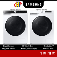 Samsung Washer Dryer (10.5KG/7KG &amp; 7.5KG/5KG) Inverter Ecobubble™ WiFi Front Load Washer WD10T504DBE/FQ / WD75T504DBW/FQ