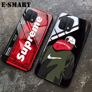 Ốp Điện Thoại Supreme Cho OPPO A16K A16 A95 4G Ốp Lưng Ốp Gương Kính Cường Lực Bảo Vệ Ốp Lưng SUP Su