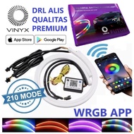 Lampu LED DRL Alis Flexibel WRGB APP Premium 30 60 cm Welcome + RGB Matrix Mobil Motor Vinyx 30cm 60