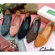 New Arrivals Clarks Elanget Ladies Wedges Shoes/Kasut Clarks Wanita Tumit