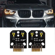 โมดูล LED DRL สีเหลืองมะนาวสำหรับ BMW G01 X3 G02 X4 F97 X3M F98 X4M CSL ไฟวิ่งกลางวันแบบปรับได้ LED 