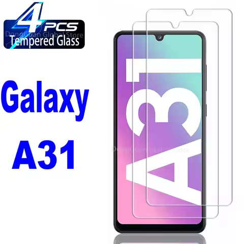 2/3/4Pcs Tempered Glass For Samsung Galaxy A31 Screen Protector Glass