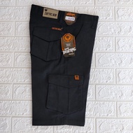 Hugo Pants - Celana Pria Pendek Cargo Jumbo Distro Army Bahan Katun Chino Strech Premium