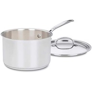 Cuisinart 1.5 Quart Sauce Pan with Cover, Stainless Steel Pot with Lid, S Kitchen Pots, Dishwasher S