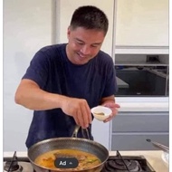 Kawali ni Marvin Agustin 32Cm Big flat Frying pan / stir fry pan