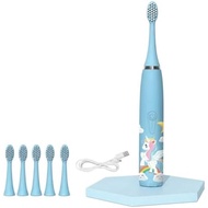 Kids Sonic Electric Toothbrush with 4 Cleaning Modes, 2 Min Smart Timer, IPX7 Waterproof, Ages 2-15,