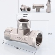 ข้อต่อท่อประปาสแตนเลส1/2 "3/4" BSP สำหรับท่านชายหญิงเกลียวลดข้อศอกอะแดปเตอร์อะแดปเตอร์ข้อต่อก้น