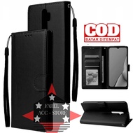 VIVO Y12 Y15 Y17 FLIP LEATHER CASE -FLIP WALLET CASE KULIT UNTUK VIVO Y12 Y15 Y17 - CASING DOMPET-FL