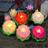 POPULAR Lotus Flower Light, Plastics Lotus Flower Night Light LED, Lotus Candles
