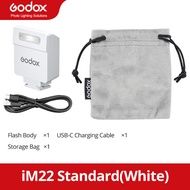 Godox แฟลช IM20 IM22กล้องจิ๋วแฟลชเหนือศีรษะแบบแมนนวลในตัวแบตเตอรี่ลิเธียม5รุ่นติดตั้งรองเท้าร้อนอเนก