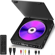 DVD 播放器 便攜式 CD 播放器 #DVD PLAYER# CD PLAYER#CD 機　附 HDMI 和 AV 輸出端口 多功能 DVD 播放器 USB 隨身碟 播放器 (不播放藍光 DVD)(