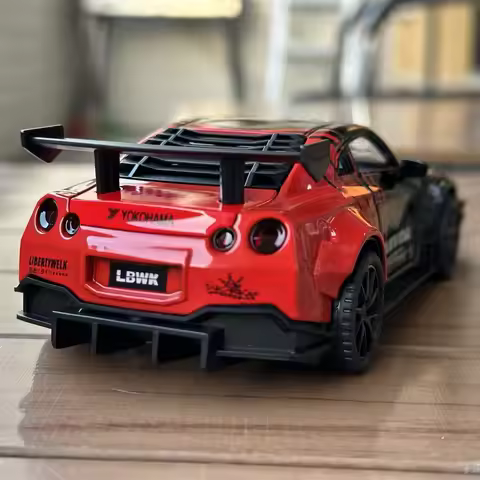 1:32 Alloy Metal Diecast Model Car Compatible With Nissan GTR R35 Skyline Ares JDM Display Collectib