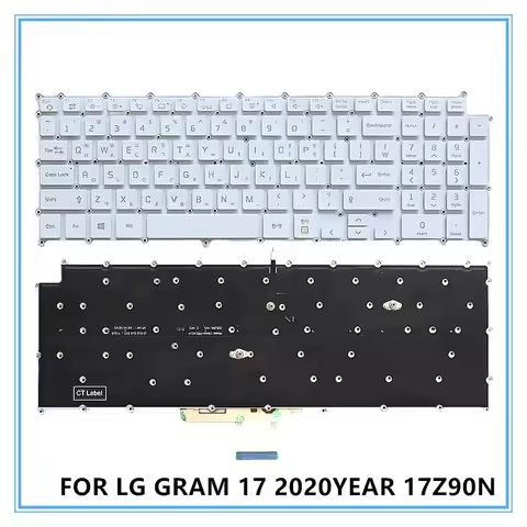 For LG Gram 17 2020 year 17Z90N Laptop Replacement KR/US Standard Keyboard With Backlit