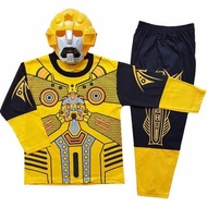 Transformers bumblebee costume children's suit, superhero boy's mask pants