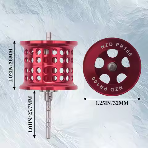 LAVD Fishing Reel Spool Lightweight Micro-Type Aluminium Alloy Wheel Cup DIY Accessory Suit for DAIW