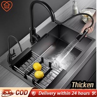 📣LOWEST PRICE📣SINK NANO 100% sus304 Stainless Steel Handmade Undermount & Topmount Nano Kitchen Sink