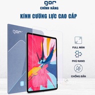 Kính cường lực GOR 9H Full màn hình cho iPad Pro M4 2024 Gen 10 10.2 Pro 11 Air 4 Air 5 M1 M2