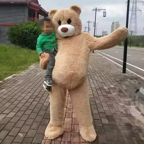 Cosplay Plush Dancing Teddy Bear Cartoon Character Costume Mascot Birthday Party Fancy Dress Adverti