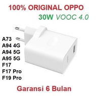 Oppo A73 A94 A95 5G F17 Pro F19 Pro 30W VOOC 4.0 Original Charger Adapter