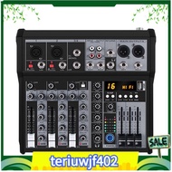 【●TI●】4 Channel  Audio Mixer Sound Mixing Console Audio Interface USB Sound Card for Studio Stage DJ