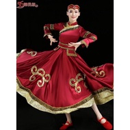 Mongolian Costume Female Minority Ethnic Dance Costume Mongolian Dance Costume Modern Dance Long Ski