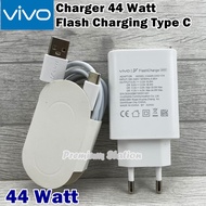 Vivo Charger 44 Watt Type C ORIGINAL Flash Charging For Vivo V23  V23e  V23e 5G  V23 5G  V23 Pro  V2