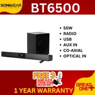 SonicGear BT6500 TV Soundbar Wireless Subwoofer Bluetooth Speaker (200W)