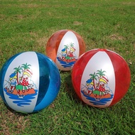 TOY WORLD ลูกบอลชายหาดเป่าลม ขนาดใหญ่ 48 ซม. เด็กตกปลาใส (2ชิ้น คละสี)