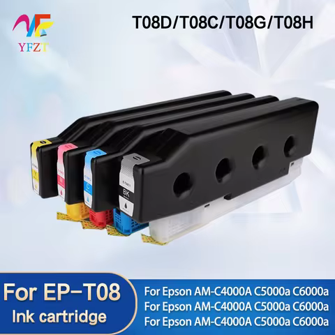 For EPSON T08C T08D T08H T08G Ink cartridge WIth chip For EPSON AM-C4000A C5000a C6000a C4000 C5000 