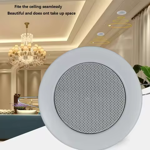 3 Inches 8 Ohm 6W Mini Ceiling Speaker Passive Home Background Music System HiFi Sound In-ceiling Fo