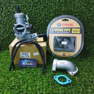 TOBAKI RACING INTAKE PIPE 24/28MM + CARBURETOR WAVE125 23MM / 22MM / 24MM / 28MM HONDA EX5 DREAM