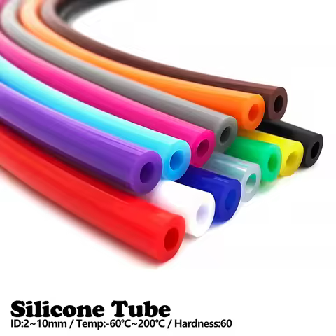 3M 15 Sizes Silicone Tube ID 2mm 3 4 5 6 8 10 12mm Silicone Drink Tubing Food Grade Transparent Colo