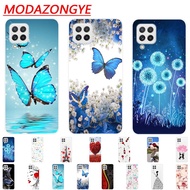 Samsung Galaxy M22 Casing TPU Painted Back Cover Samsung M22  Soft Silicone Case