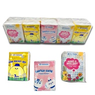 [10 Pack] Yukinawa Pocket Tissue 3 Ply Contents 7 Sheets/ Pocket Tissue Facial Tissue