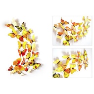 Stiker Dinding 3D Motif Kupu - Kupu / Wall Sticker 12pcs Butterfly PVC / Dekorasi 12 in 1